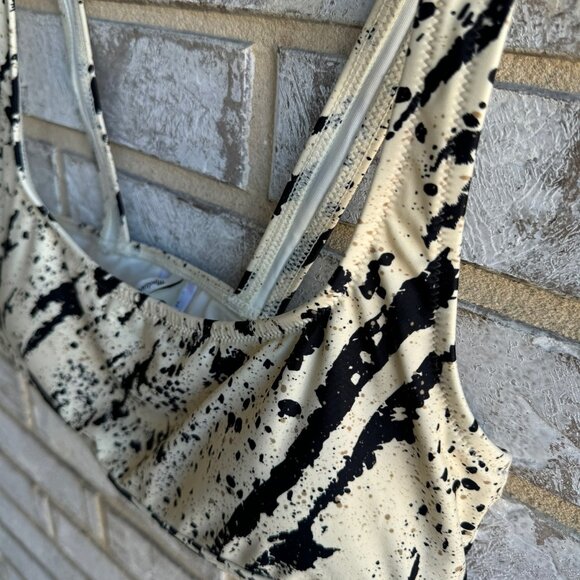 Madewell Balconette Bikini Top in Speckled Tiger Women's Size L. - Picture 3 of 6